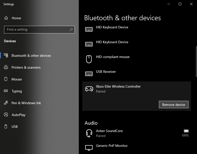 Add Bluetooth Controller devices in Windows