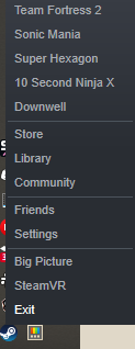 How to exit Steam